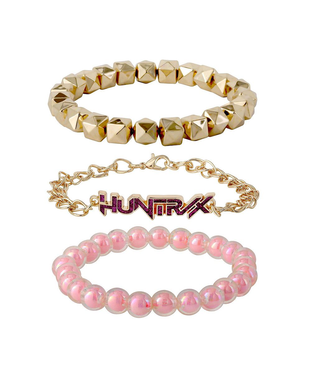 Набор браслетов K-Pop Demon Hunters Gold-Tone Huntrix, 3-Piece Set