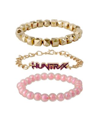 Набор браслетов K-Pop Demon Hunters Gold-Tone Huntrix, 3-Piece Set