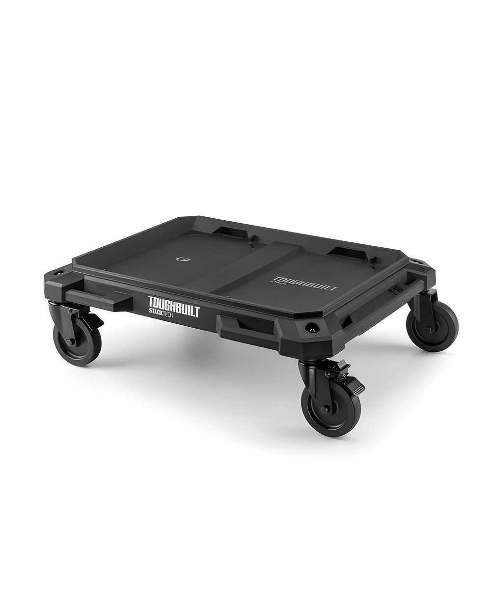 ToughBuilt 4-Wheel Cart, Rolling Dolly for StackTech Tool Boxes and Organizers