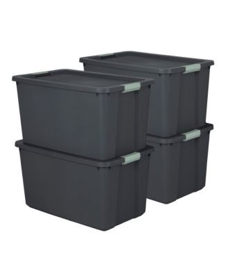 Набор из 4 пластиковых контейнеров Sterilite 34 Gallon Latch Tote