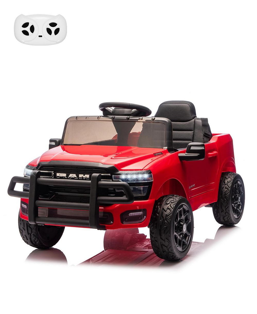 Детская электромашина RAM Pickup 12V с пультом управления, амортизаторами, LED-подсветкой и музыкой