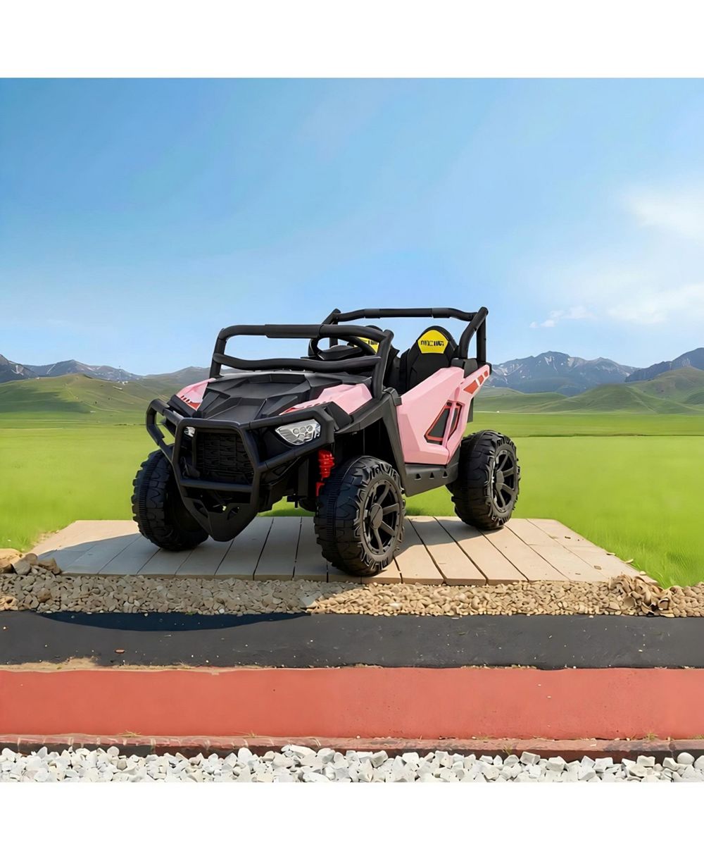 Детский электромобиль UTV homfan 43.5x28.5x29.5 Inch, 2-местный, с пультом управления, 4WD, синий, для детей 3-6 лет