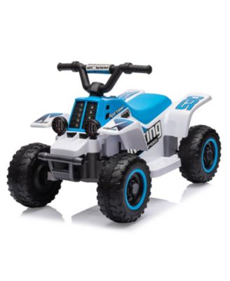 homfan Electric 4-Wheeler Powered Ride-On ATV, 27.36"L × 14.96"W × 11.42"H, Ages 1+