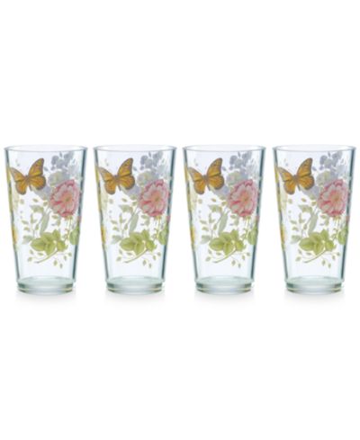 Набор стаканов Lenox Butterfly Meadow Acrylic Highball, 4 шт.