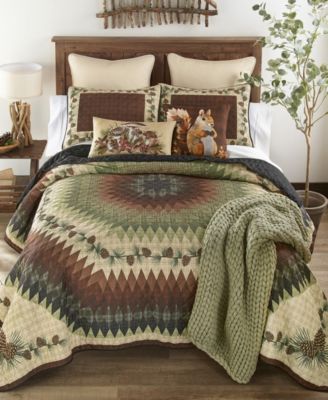 Donna Sharp Pine Circle 3-Piece Quilt Set, California King