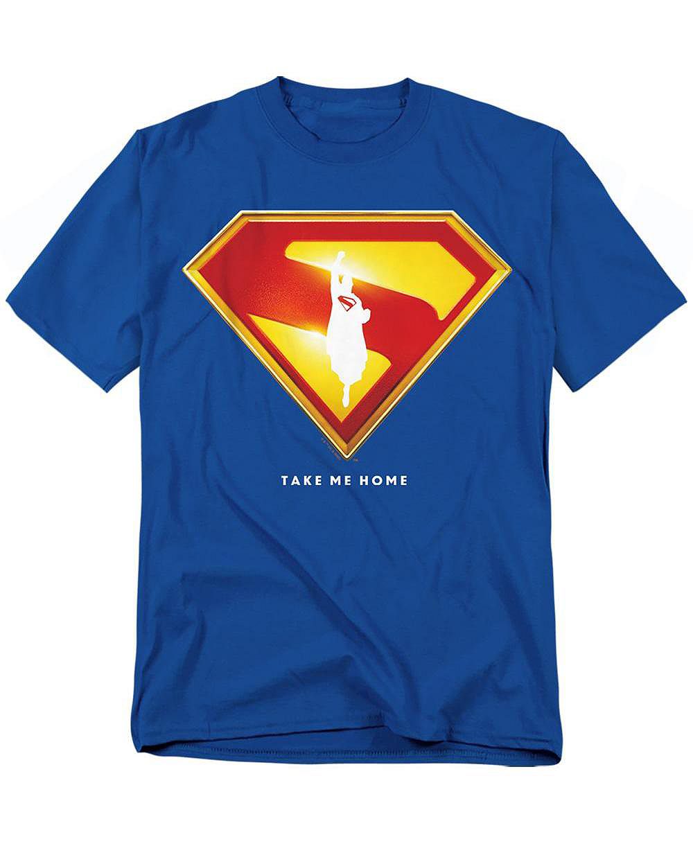 Мужская футболка Superman Take Me Home Shield