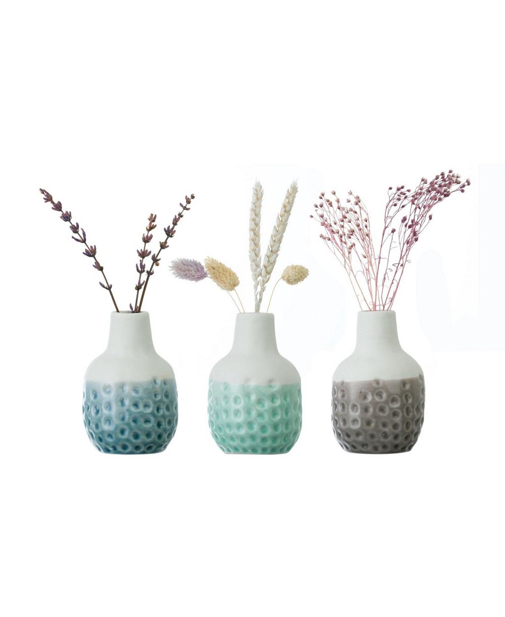Burgon & Ball набор из трех мини-вазочек Dotty