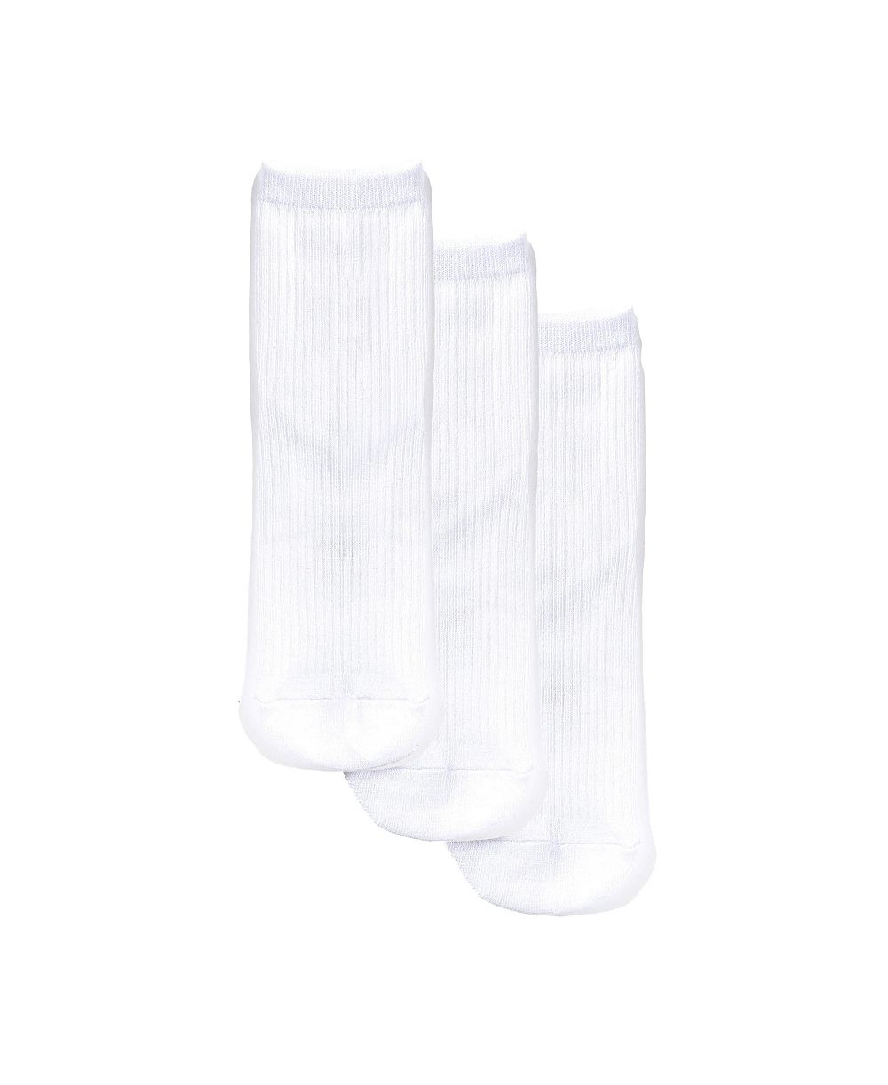 Stems Women's Ribbed Ankle Socks, 3-Pack