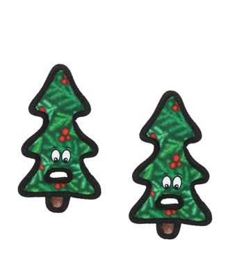 Tuffy Holiday Tree Tug 2 Pack, Christmas Dog Toy