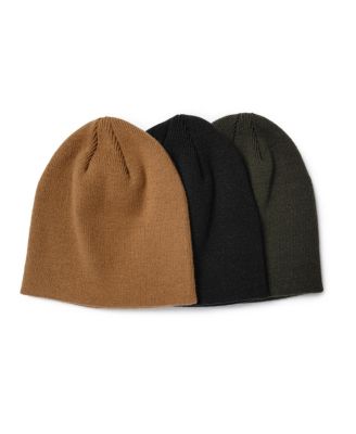 MUK LUKS Men's 3 Pack Knit Beanie
