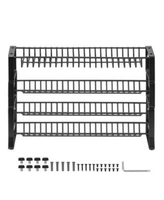 SUGIFT 4-Tier Stackable Detachable Spice Rack Organizer for Cabinet Countertop Pantry
