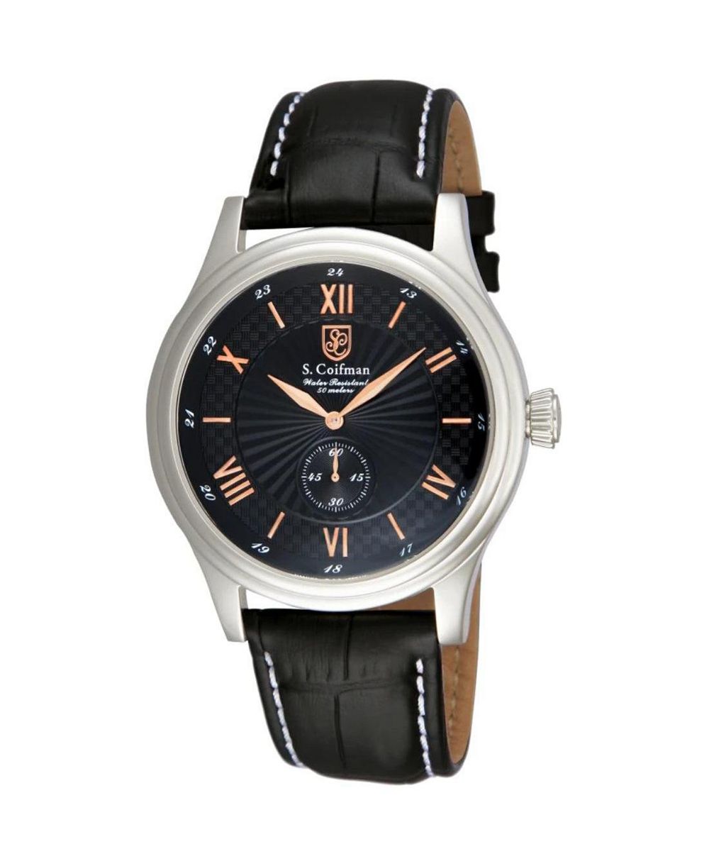 Invicta S.Coifman мужские наручные часы Heritage с хронографом и кожаным ремешком