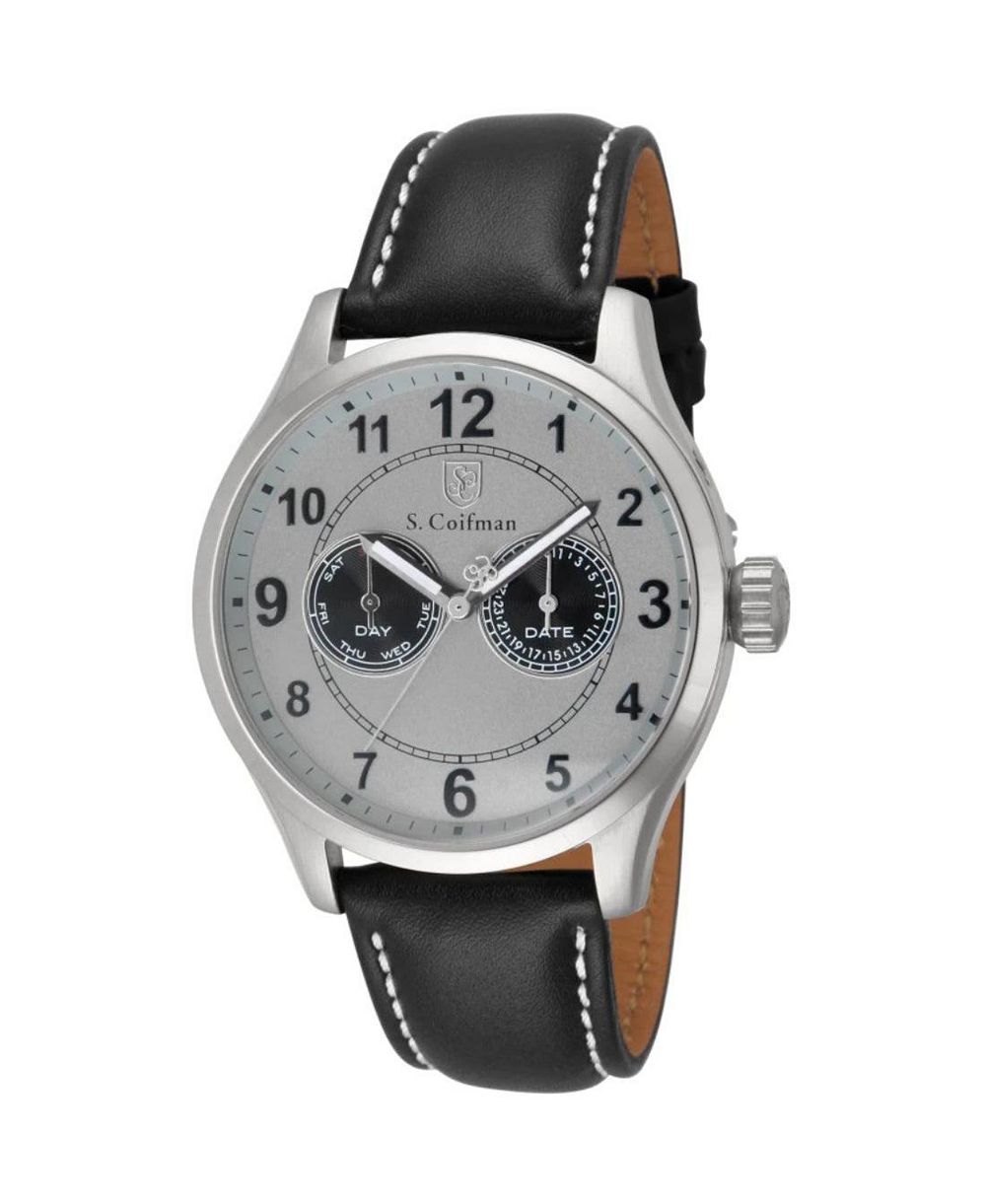 Мужские наручные часы Invicta S.Coifman Heritage с хронографом и кожаным ремешком