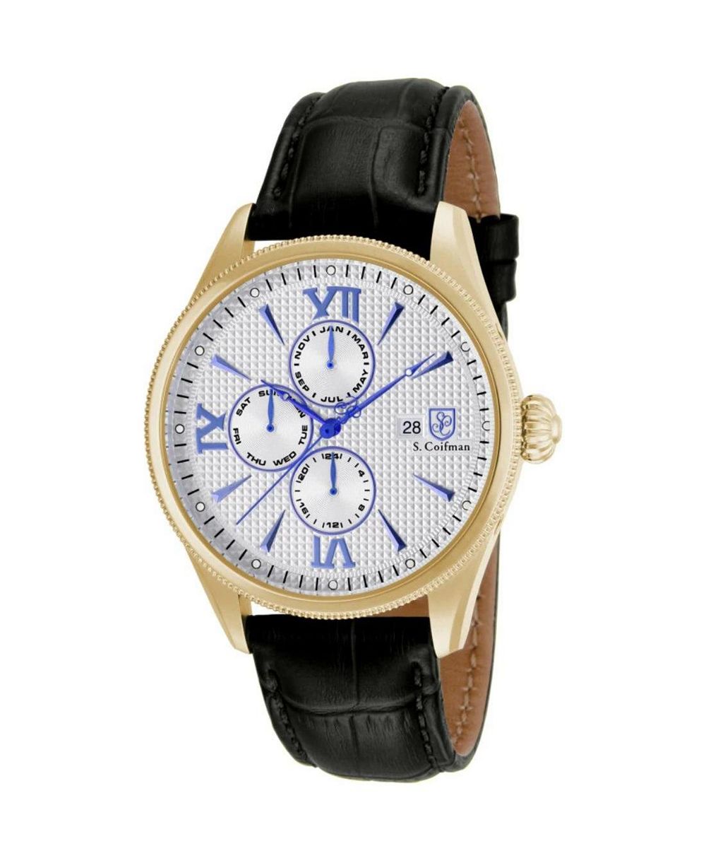 Invicta S.Coifman SC0171 Men's Heritage Chronograph Leather Strap Watch