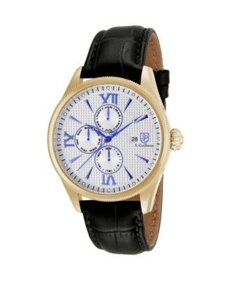 Invicta S.Coifman SC0171 Men's Heritage Chronograph Leather Strap Watch