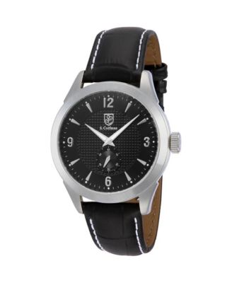 Invicta S.Coifman SC0112 Men's Heritage Quartz Dial Leather Strap Watch