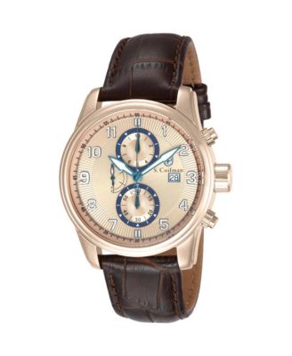 Invicta S.Coifman SC0311 Men's Heritage Chronograph Leather Strap Watch