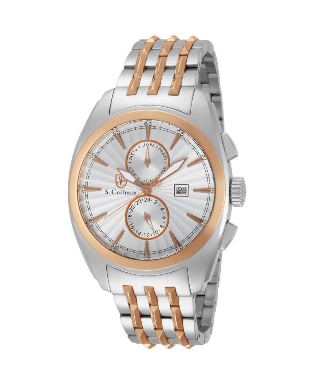 Invicta S.Coifman Men's Heritage Chronograph Silver Dial Stainless Steel Bracelet Watch