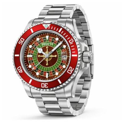 Invicta Men's 50519 Pro Diver Quartz PC32 Green, Red, Black Dial Watch