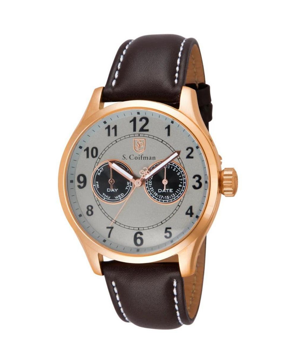Invicta S.Coifman SC0318 Мужские часы Heritage с хронографом и кожаным ремешком