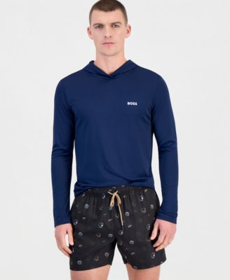 Мужские плавки Hugo Boss с полным принтом солнечной рыбы, длина шва 5"