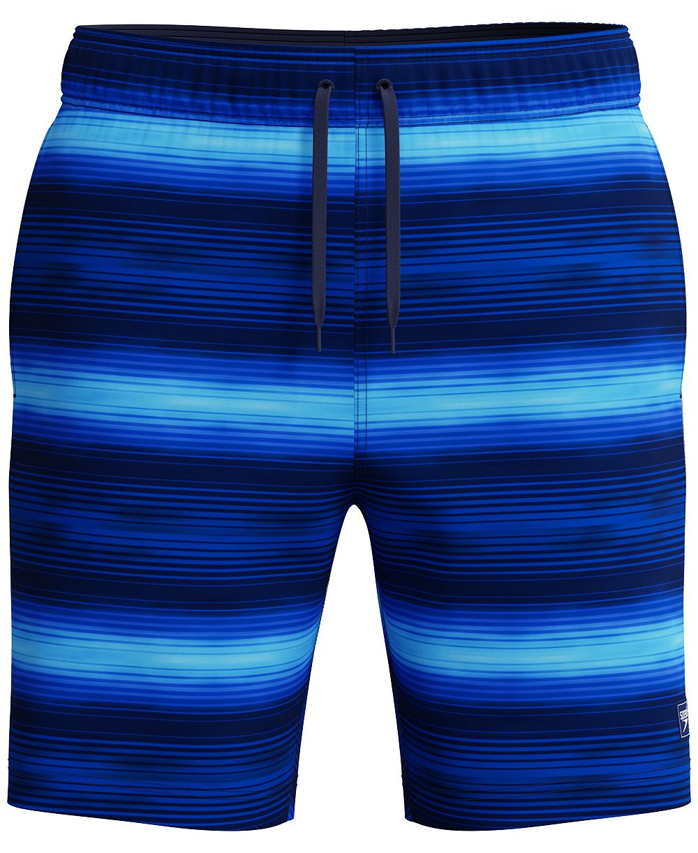 Speedo Men's Engineered Print Redondo Edge Volley Drawstring Surf Shorts, 7" Inseam