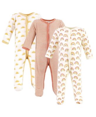 Hudson Baby Детский набор из 3 шт. хлопок Sleep and Play Sunshine And Rainbows 0M-9M