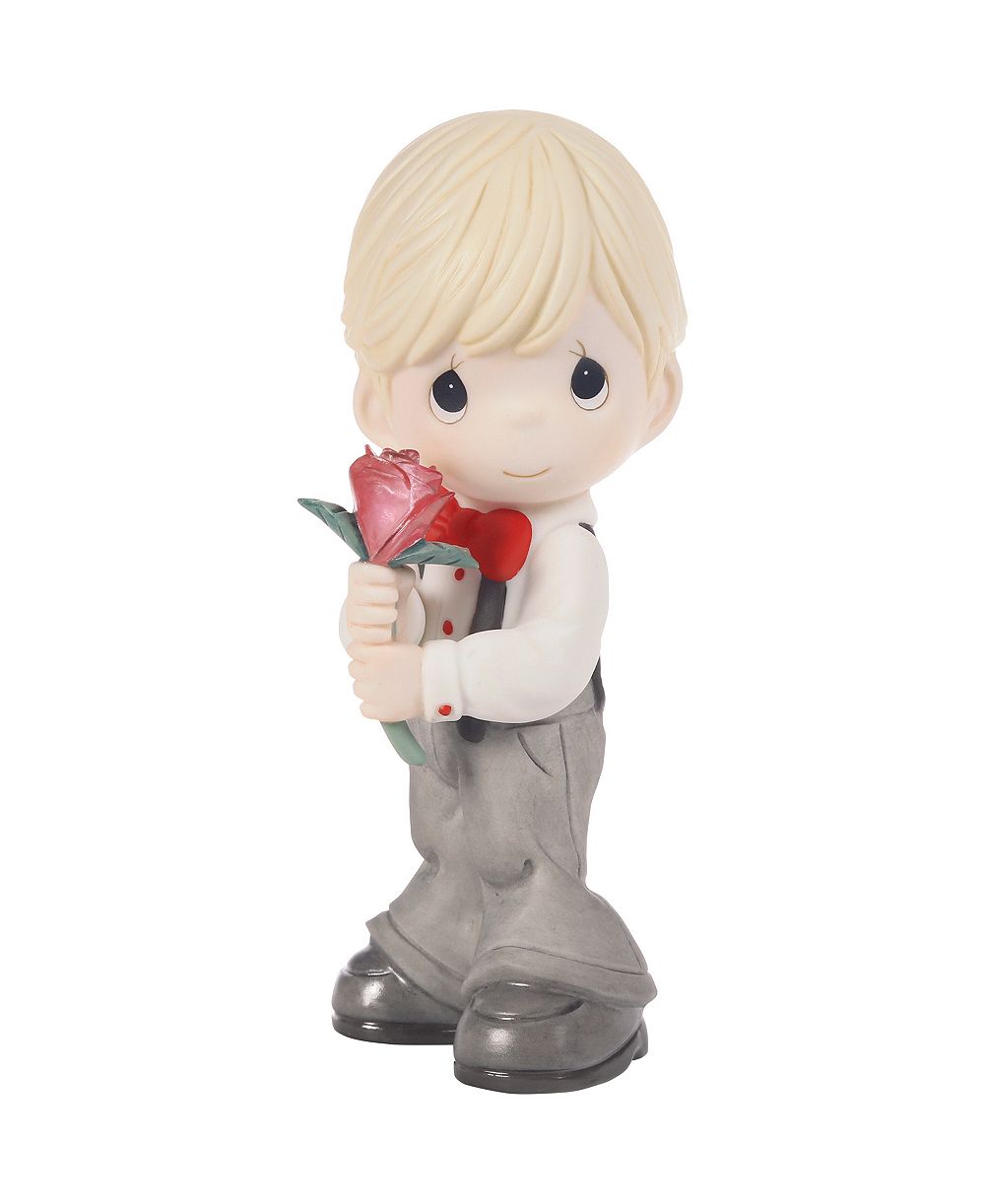 Precious Moments фигурка мальчика с розой