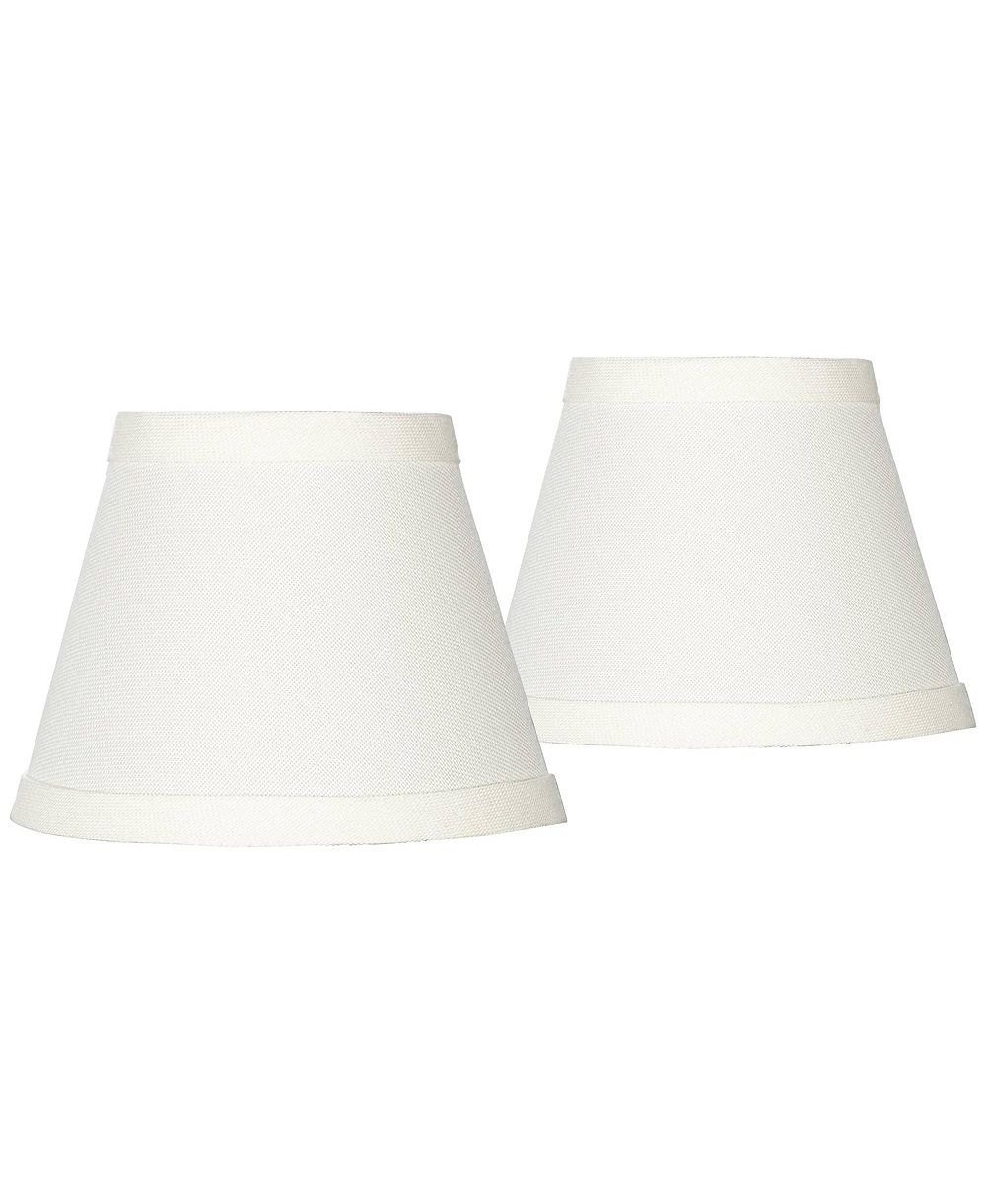 Набор из 2 абажуров для люстры Springcrest Empire, цвет Cream, Small 3" Top x 5" Bottom x 4" High, крепление Candelabra Clip-On