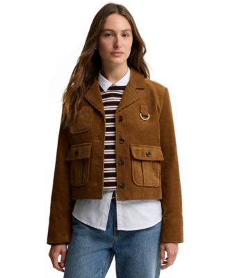 Barbour Women's Emmy Corduroy Utility Cropped Jacket