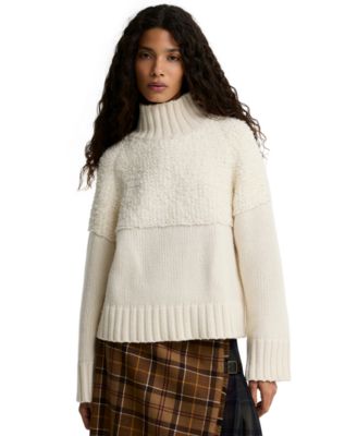 Женский свитер Barbour Rothley из шерсти и акрила с воротником-стойкой