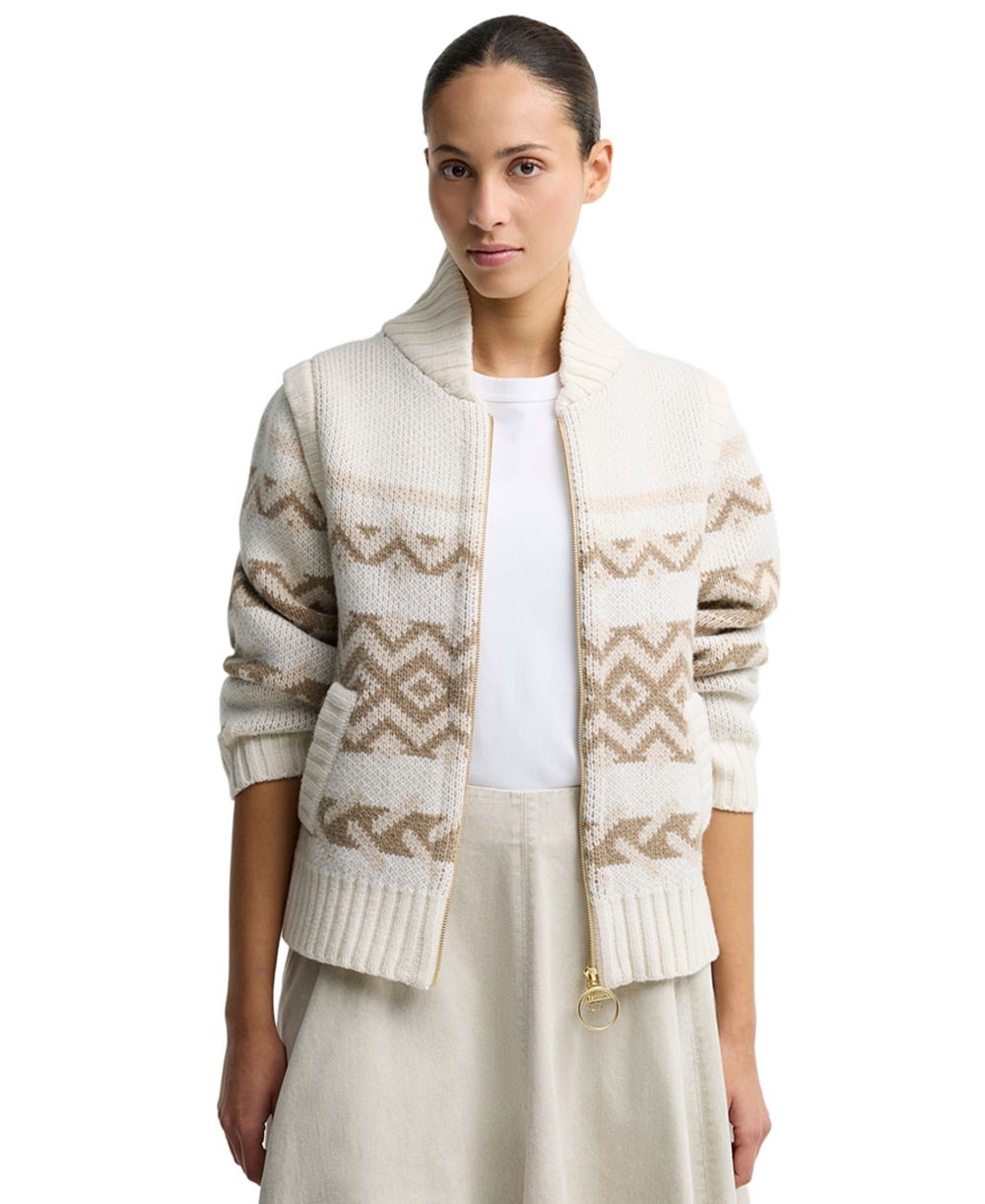 Barbour Women's Maplewood Fair-Isle Wool-Blend Cardigan