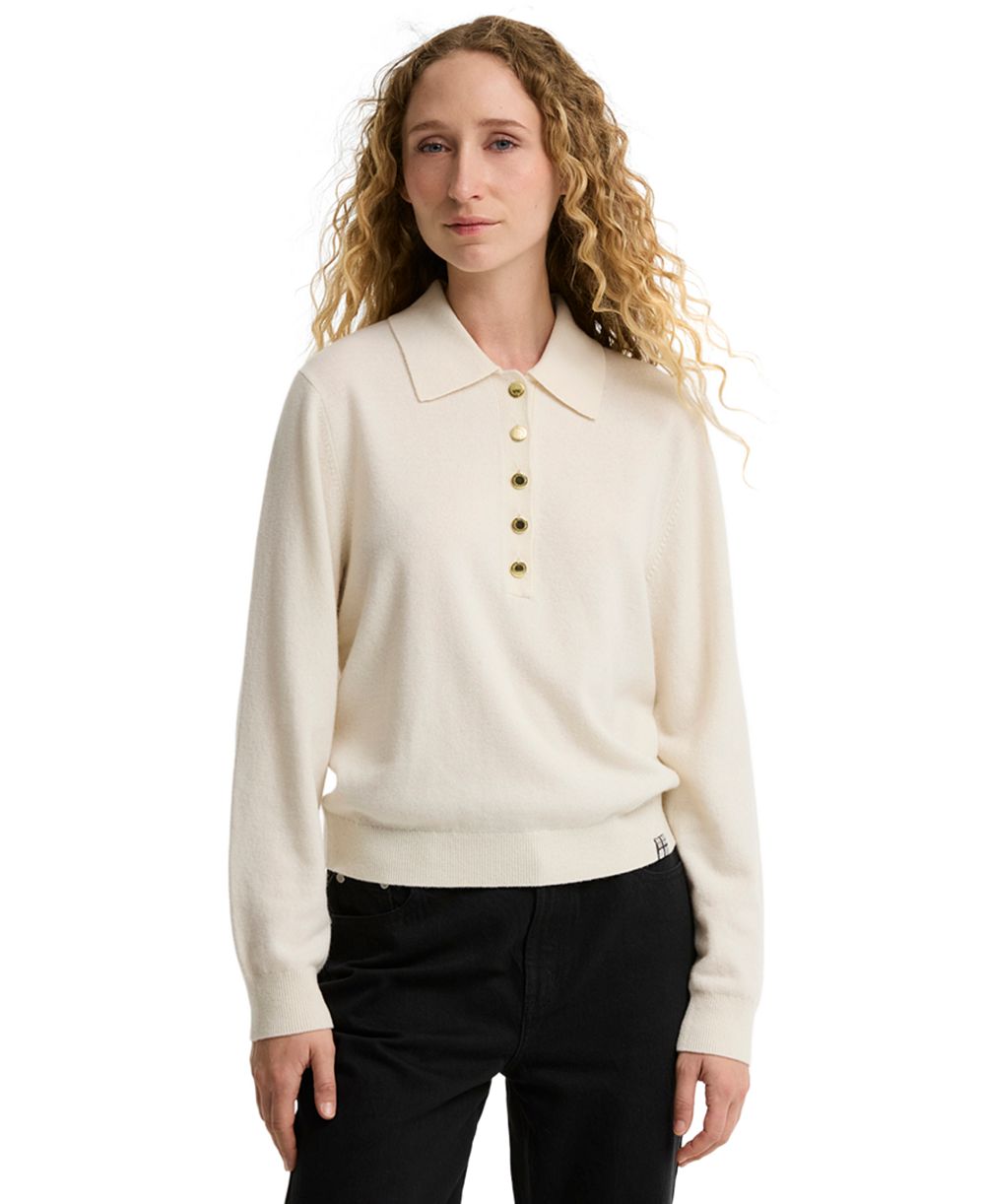 Barbour Women's Wynn Merino Wool Polo Sweater