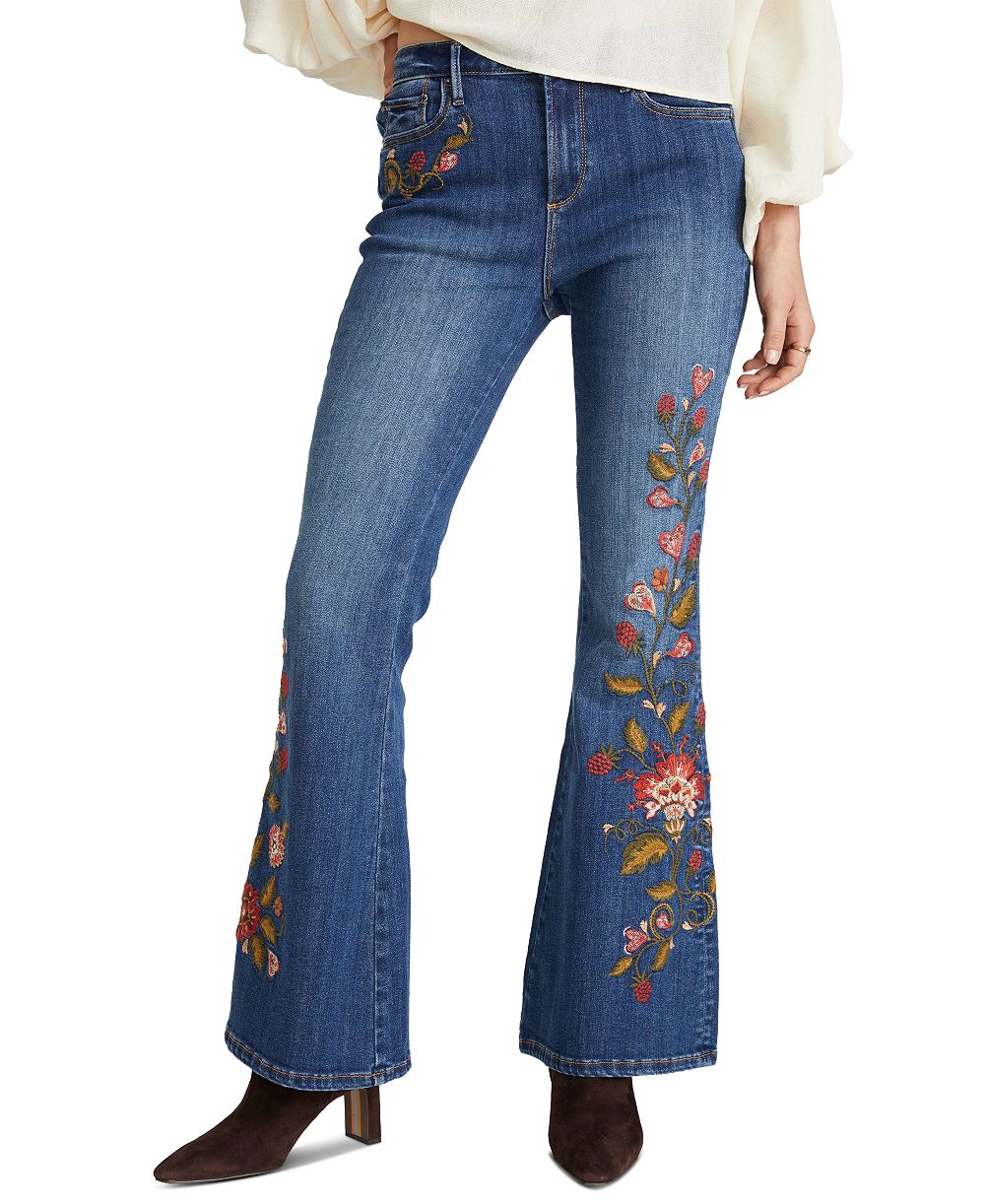 Driftwood Women's Farrah Flare Embroidered Jeans