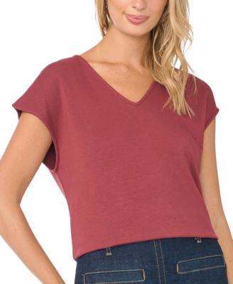 Vince Camuto Women's V-Neck Short-Sleeve T-Shirt