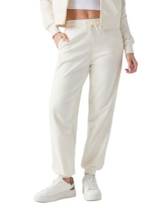 GUESS Women's Phoebe High-Rise Active-Knit Cotton-Blend Jogger