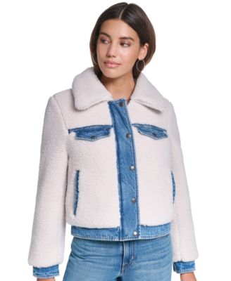 Levi's® Women's Denim Sherpa Quilted-Lined Jacket