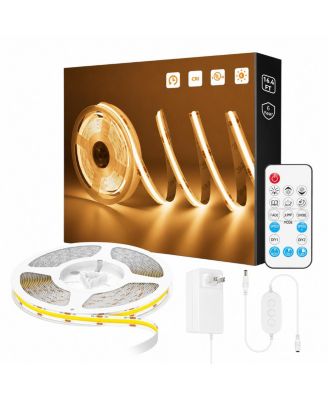 Lofree Dimmable Remote Control COB LED Strip Light Kit, 16.4'
