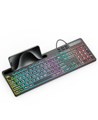 Lofree большая проводная игровая клавиатура с RGB-подсветкой