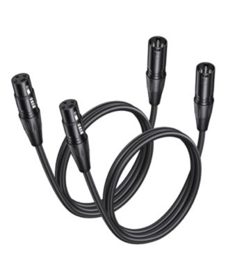 Lofree сбалансированный микрофонный кабель XLR из бескислородной меди, 25 футов, 2 шт.