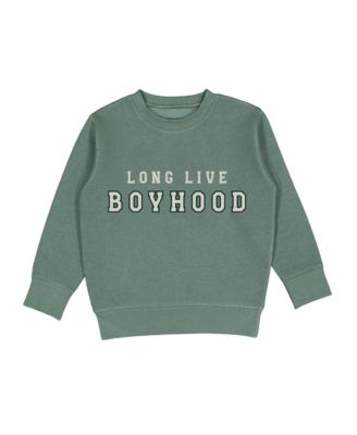 Sweet Wink Baby Boys' Long Live Boyhood Crewneck Long-Sleeve Sweatshirt