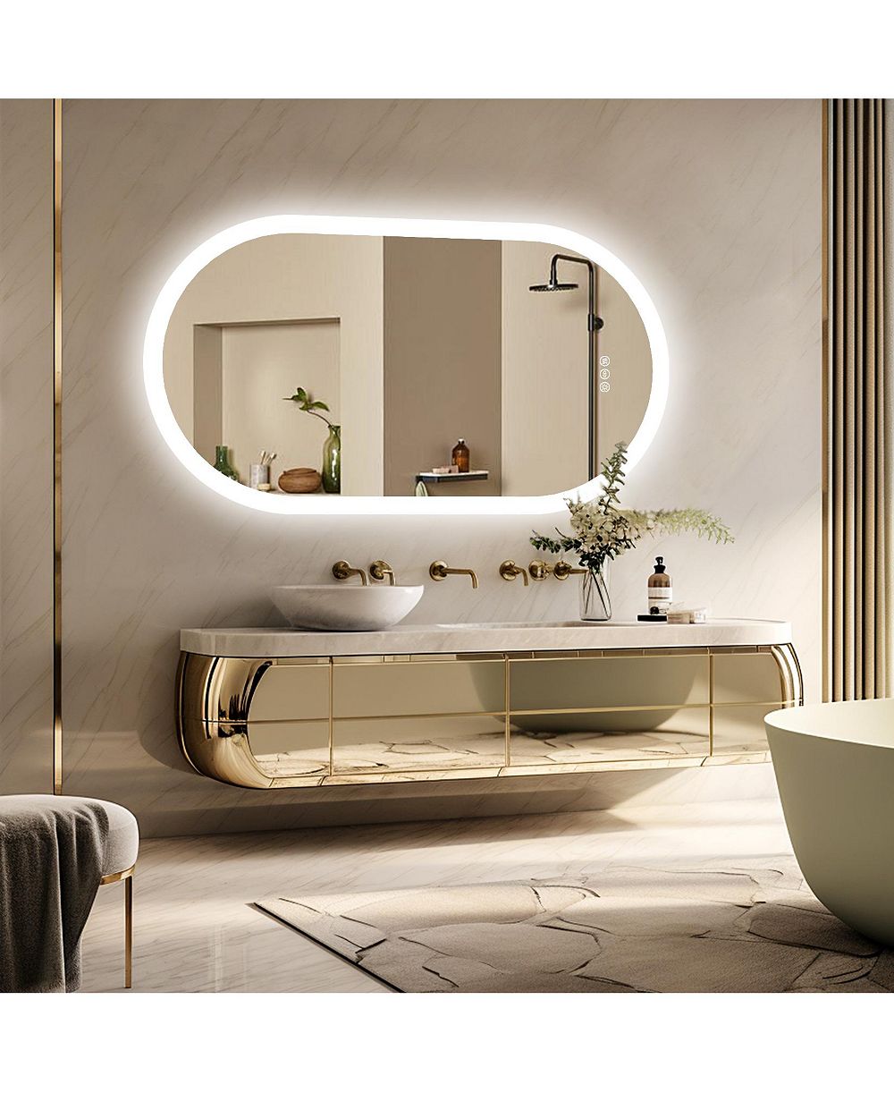 Зеркало для ванной комнаты LUVODI Oval LED Anti-Fog 40"x20"