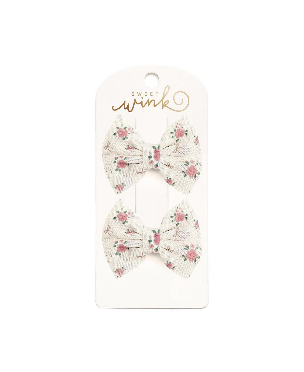 Sweet Wink набор заколок с бантами и розами для девочек