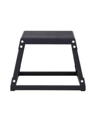 VEVOR 12" Plyometric Jump Box Fitness Exercise Plyo Box Step Cross Black