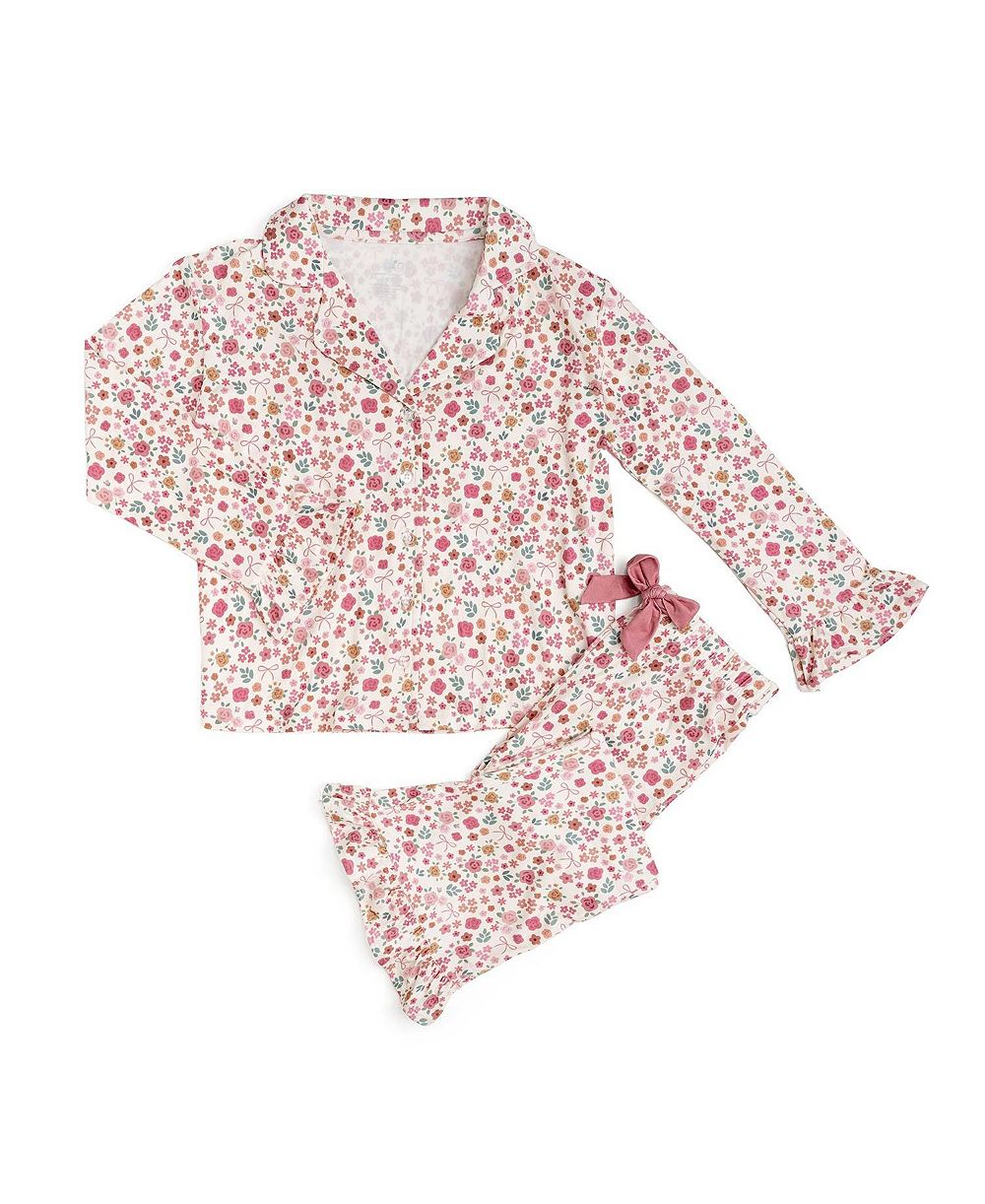 Sweet Wink Little Girls Berry Floral Lounge Set