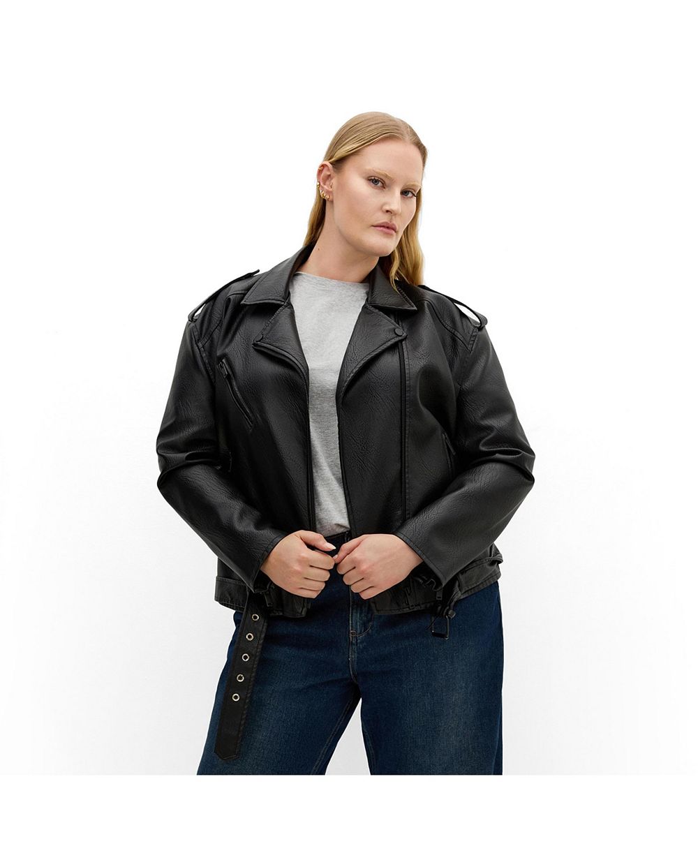 CITY CHIC Plus Size Julie Zip Biker Jacket