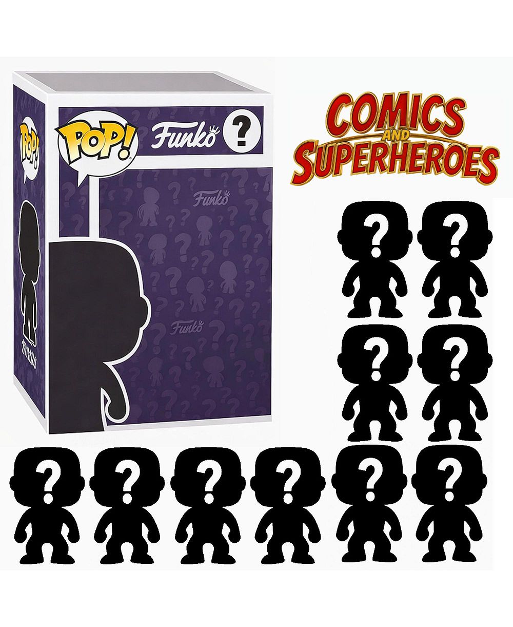 Funko Pop! Комиксы и супергерои, слепая коробка, набор из 10 виниловых фигурок, возраст 4+