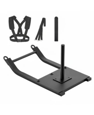 HONGGE Compact Drag Training Sled Q235 Steel with Harness and Pulling Strap for Speed and Strength Work