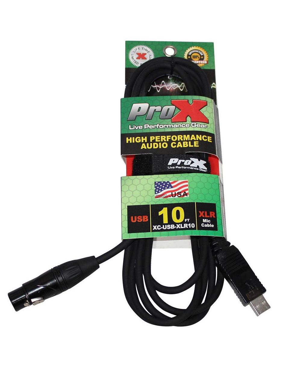 Аудиокабель ProX 20AWG XLR-F to USB, 10 ft.