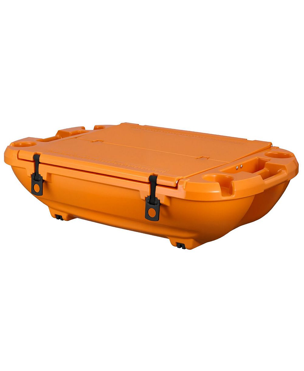 HONGGE Amphibious 40 Quart Floating Cooler with Dry Storage and Tow Rope for Lake River and Pool